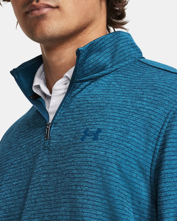 Maillot UA Storm SweaterFleece ¼ Zip pour homme, Blue, pdpMainDesktop image number 3